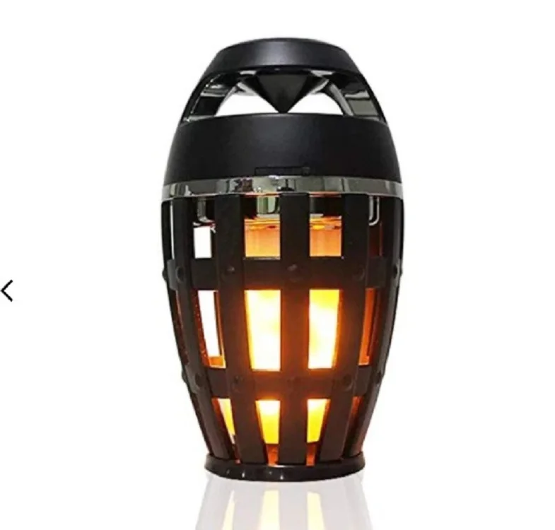 Персонализированный беспроводной динамик для вечеринки, 5 Вт, 4 Ом, 8 часов, светодиодный динамик с лампой пламени, портативный динамик для атмосферы, уличный динамик с TF