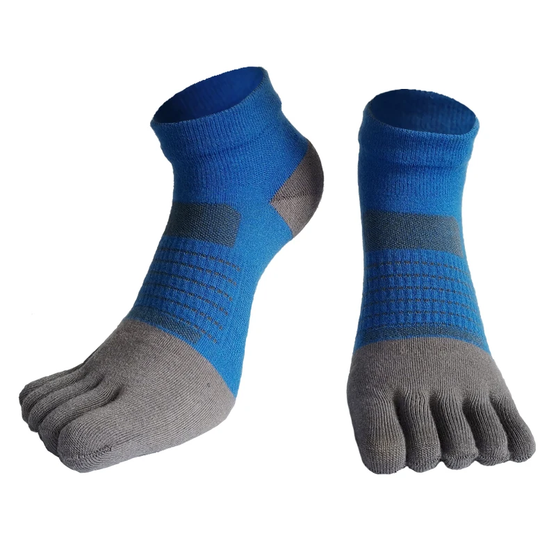 wholesale yoga sport men athletic socks unique 5 toe style breathable cotton five finger toe socks