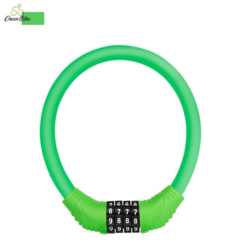 
colorful Factory sale various Fahrradalarm cheap bicycle cable lock 4 digit password bike cable bicycle sharing lock 