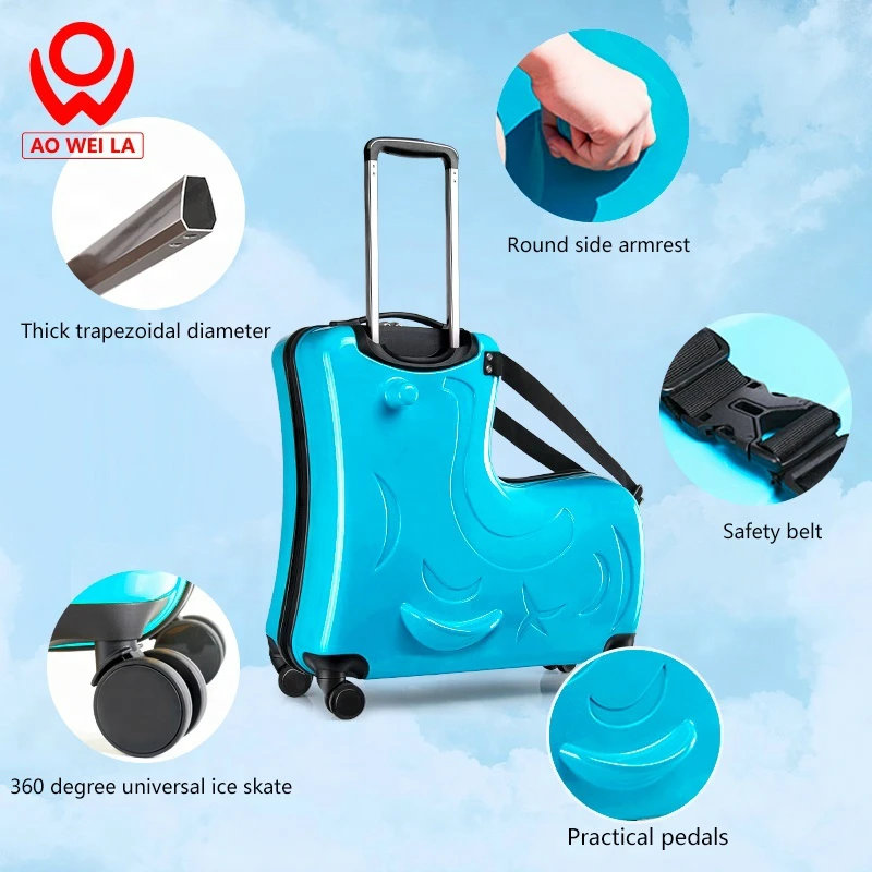 
AO WEI LA abs pc hard shell 360 degree wheels trolley travel suitcase sets for packing luggage 