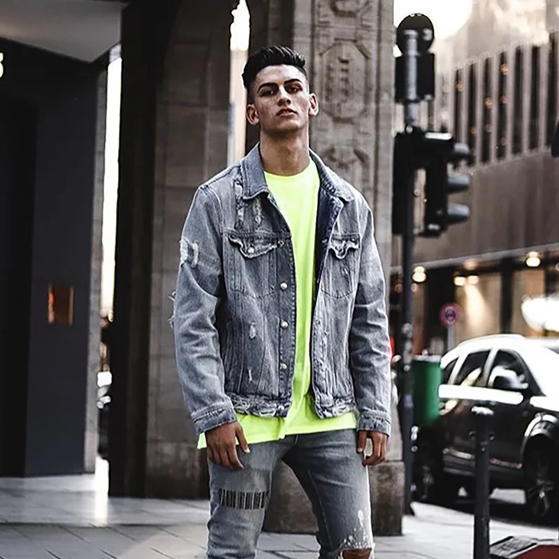  2020 Высококачественная Мужская зимняя джинсовая куртка нового дизайна синяя новейший дизайн оптовая продажа джинсовых курток