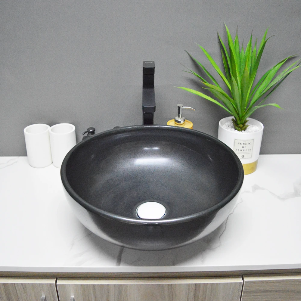 Chaozhou Ceramic Table Top round ceramic art wash basin sink lavabo blanco customized bathroom countertop sinks basin