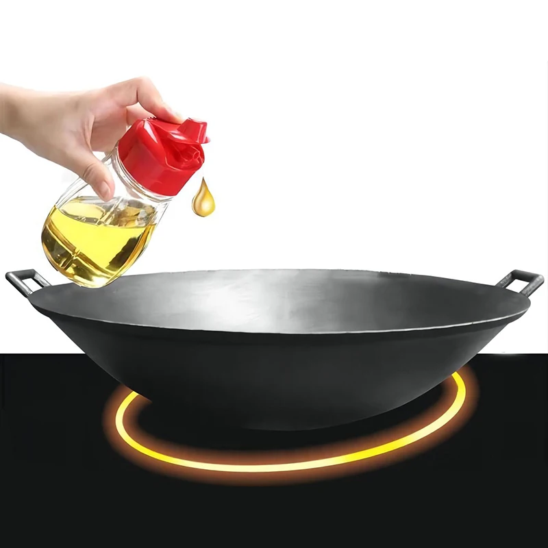 Pre-seasoned Traditional Restaurant Hotel Kitchenware Large Chinese Iron Cooking Wok