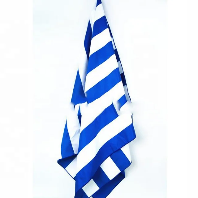 Hot Sale Customized Printed Logo 80% Polyester 20% Polyamide Bluk Microfiber Beach Towel Most Popular Stripe Luxury Beach Towel