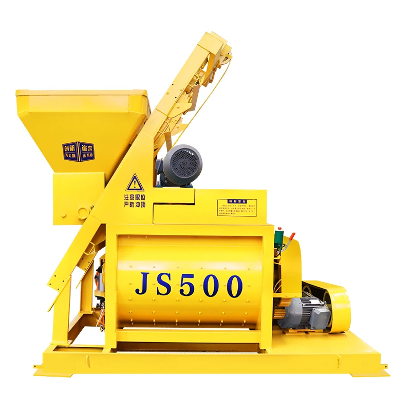 Js Series Double Spiral Twin Shaft Electric Concrete Mixer 750 Litre Concrete Mixer System