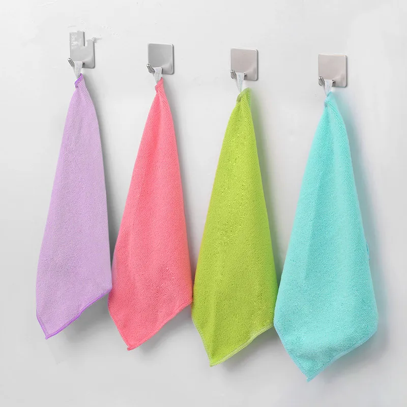 Absorbent  on microfiber cleaning cloth in a small pouch and high quality microfiber towel