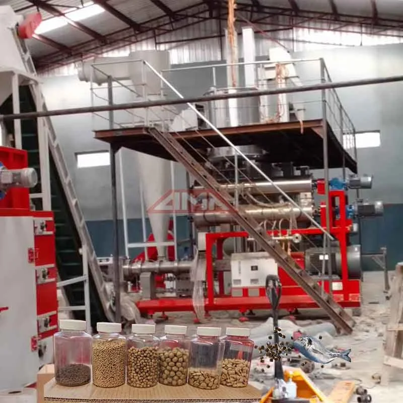 LIMA Large Scale Poultry Feed Mill Dry Pet Dog Cat Food 1ton/H Floating/Sinking Fish Feed Production Line Nigeria Site