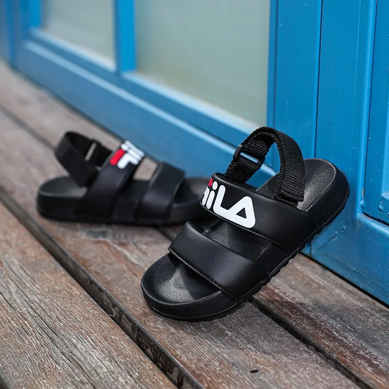 Summer baby sandals open toe breathable soft bottom non-slip beach shoes lightweight velcro