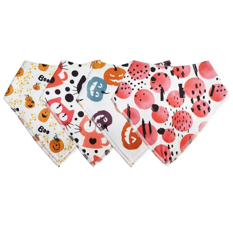 High quality 100% cotton terry towel fabric large baby bandana drool bib
