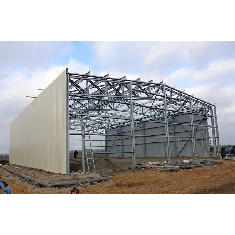 Steel Frame Construction Pole Barn Prefabricated Warehouse Metal Building Steel Structure Shed Workshop