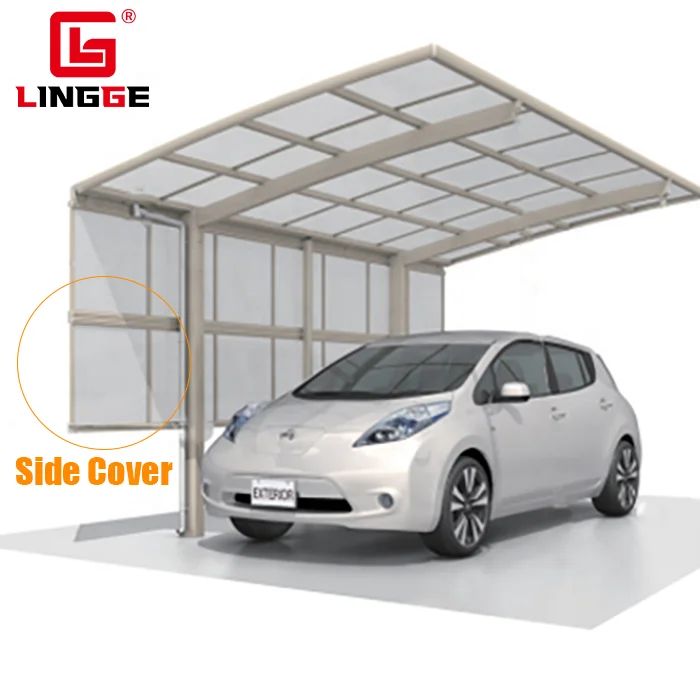 Car Parking M Type Aluminum Car Shed With Polycarbonate Roof Carport Aluminum Car Garage
