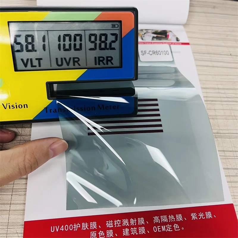 Light Green Window Shield Glass Protection SF-CR70100 70% VLT 4mil IR Ceramic Safety Security Window Film for Car Windows