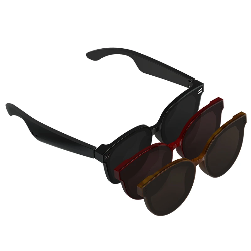 China Factory Wholesale TR90 High Quality Ultra Light Frame Open Orientation Audio Blue tooth Sport Sunglasses 2019