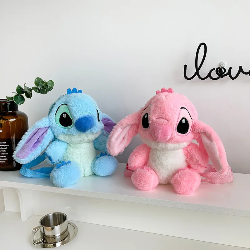 Cartoon cute monster 3D design plush backpack plush doll toy claw machine game school plush bag little girl gift