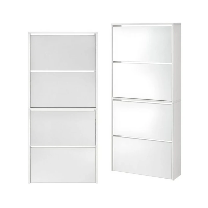 ESSENT Modern multi-functional Mirror furniture Shoe Cabinet with mirror High Quality Wood Shoe Rack