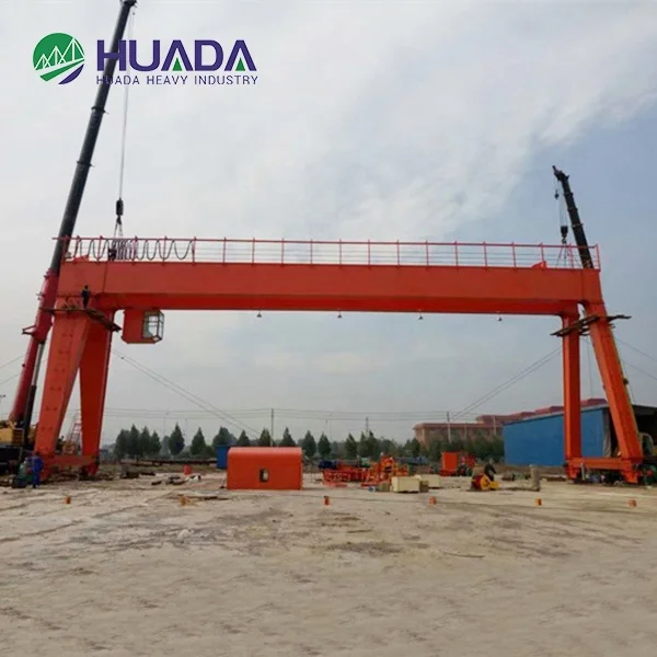 30 tons autopropelled double girder gantry crane for marbre