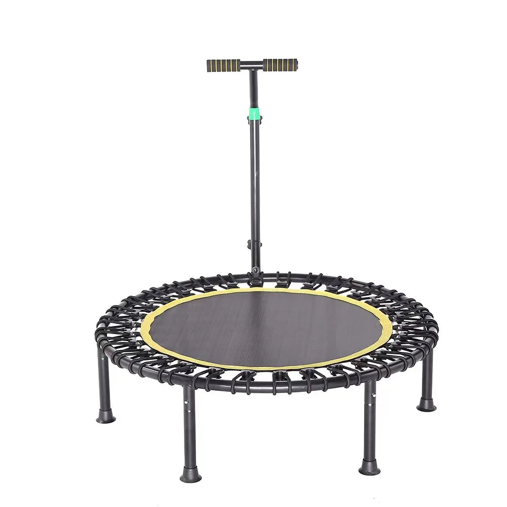 Fitness mini bungee Trampoline With Adjustable Handrail jump rebounder trampoline