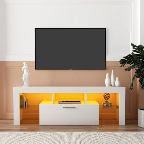 Cabinet TV Console with Audio Audio Visual TV Entertainment Stands High Gloss TV Stereo Cabinet Audio Media