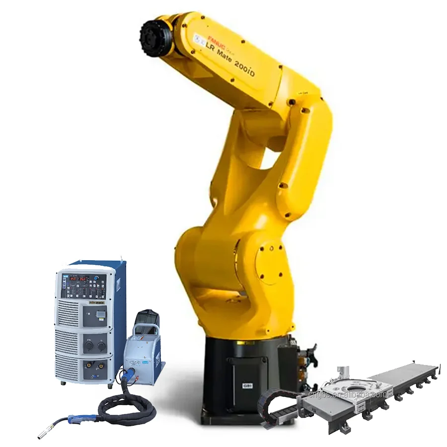 Лазерная машина FANUC ARC Mate LR Mate 200ID /7L с TIG OTC DP400 сварочный аппарат для дуговой сварки металла алюминиевая сталь и т. д.