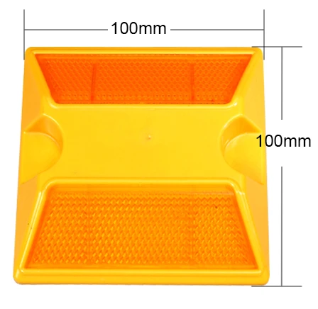 Hot Sale Square Driveway Pavement Marker Traffic Safety Reflector Price Cat Eye Plastic 3M Reflective ABS Road Stud