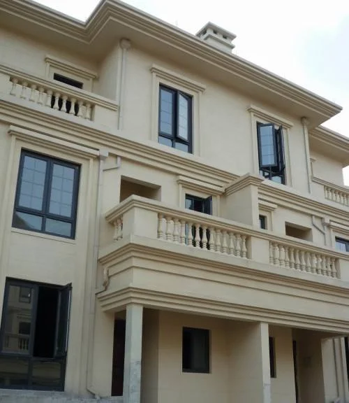 
Modern Artistic Steel Supported House Outside GRC Curtain Cornice 