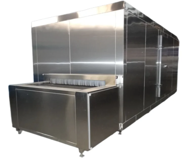 Food Industrial  Iqf Automatic Tunnel blast freezing machine, manufacturer  Air Blast Tunnel conveyor Freezer