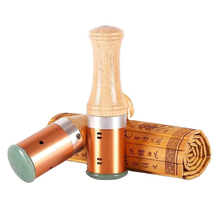 Portable Herbal Jade Wormwood Moxa Stick Moxibustion Massager Device For Warm Moxibustion Facial Massage