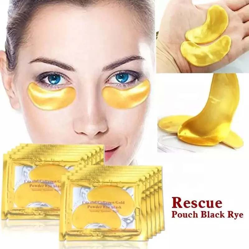 Eye makeup Sleep Eye Mask Gel 24k Gold Under Patch Sheet Treatment Dark Circle Organic Pads Crystal Collagen Eye Masks skin care
