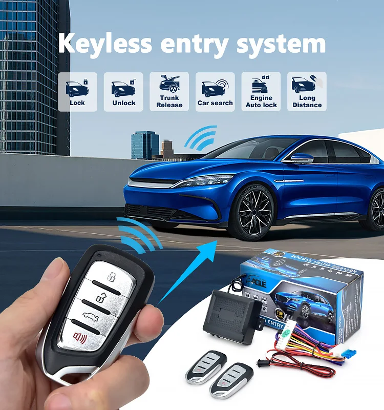 Universal Vehicle Security Door Lock Kit Car Remote Control Central Locking Keyless Entry System