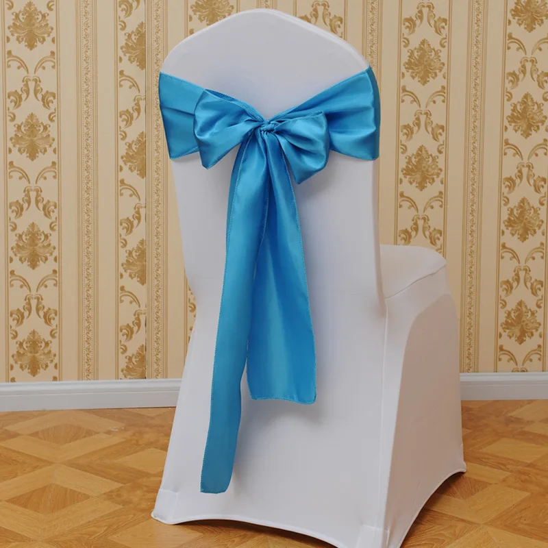 Banquet Chair Sash Bow Satin Chair Sash Blush Pink Sequin Chair Sashes