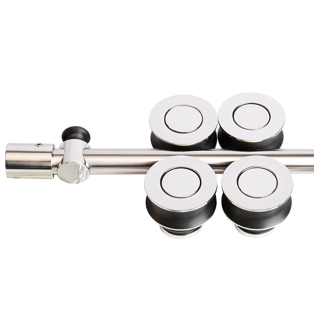 Sliding Shower Door,3/8 Tempered Frameless Shower Door Chrome Finished Stainless Steel Tempered Glass 1500*1870mm 8/10/12mm 8mm