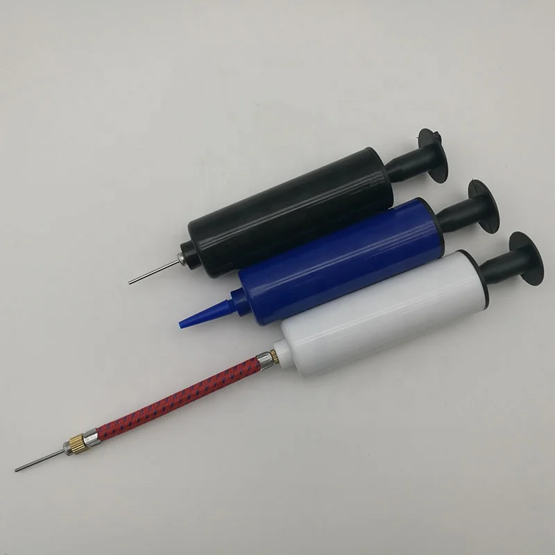 Wholesale Portable Dual Action Hand Air Inflatables Ball Pump With Needle For Soccer Ball