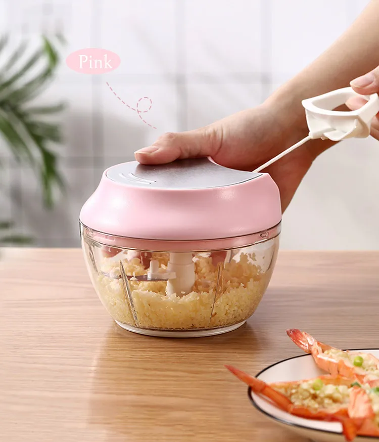 SSGP ручной мини-измельчитель для еды, имбиря, чеснока, овощей с 3 лезвиями