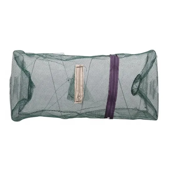 Collapsible foldable crab trap fishing net pe fishing accessories aquaculture trap for crayfish trap