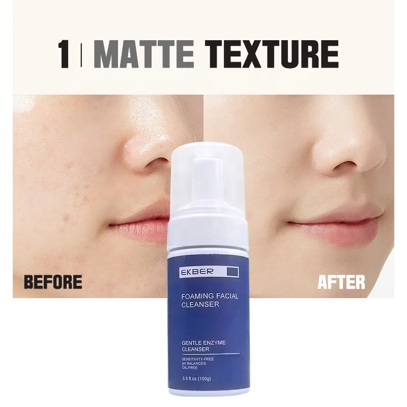 Private Label Bifida Amino Acid Face Cleansing Mousse Gentle Private Label Hydrating Face Wash Foaming Facial Cleanser