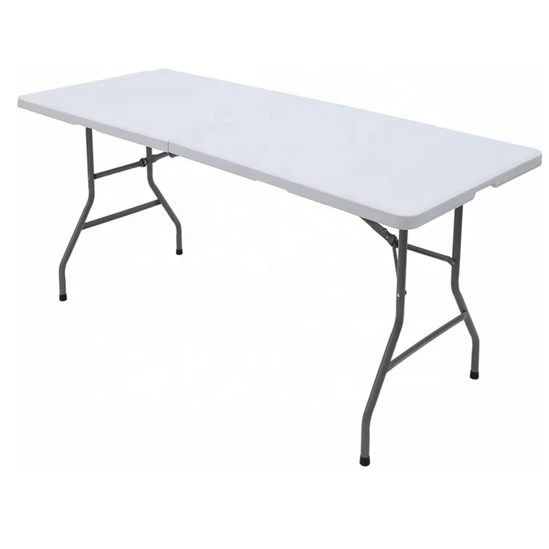 Indoor Outdoor for Garden Heavy Duty Portable Folding Table Plastic Fold in Half outdoor white plastic restaurant folding chair