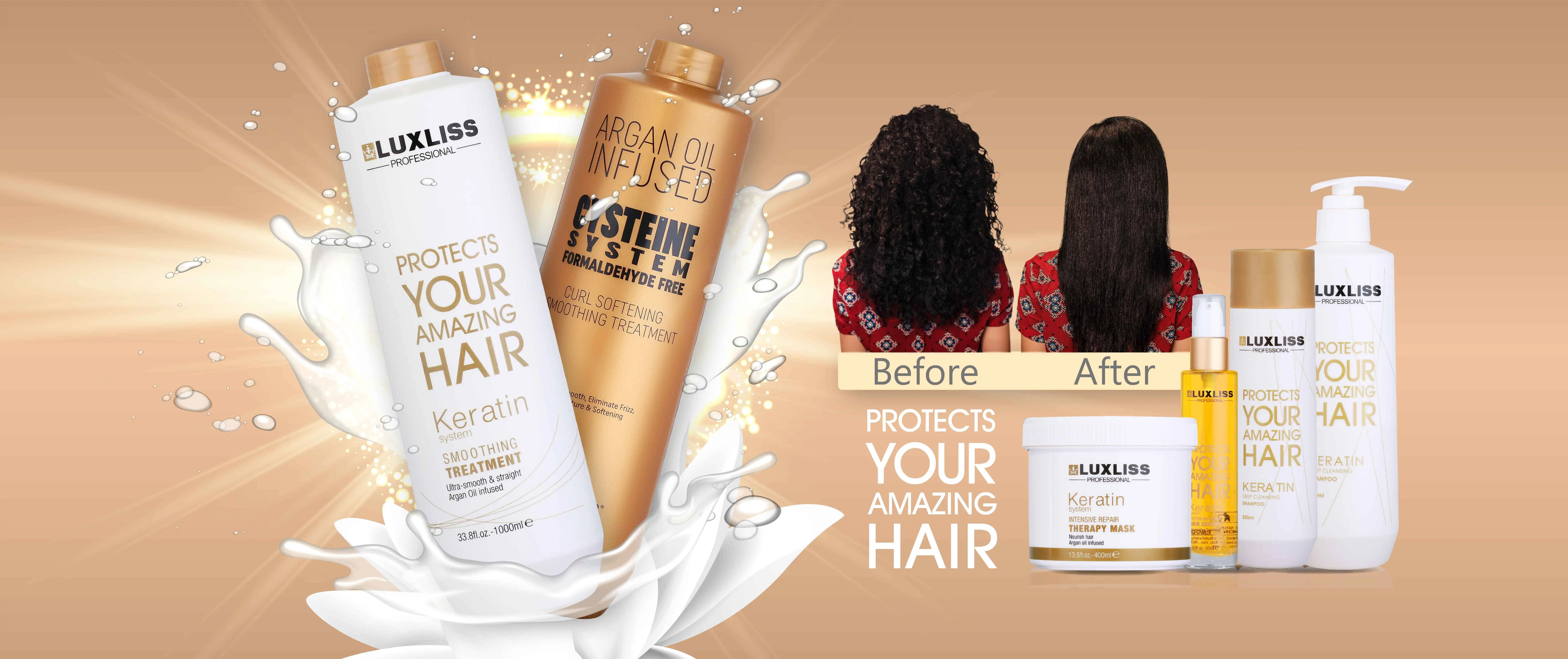 Private Label Smoothing Brazilian Keratin Hair Treatment Straighten Cream Pure Protein Hair Treatment Cysteine Keratin treatment