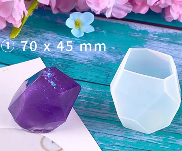 New Design DIY 3D Handmade Candle Aroma Stone Making Craft Jewelry Silicone Mold Stone Resin Epoxy Molds Silicone/