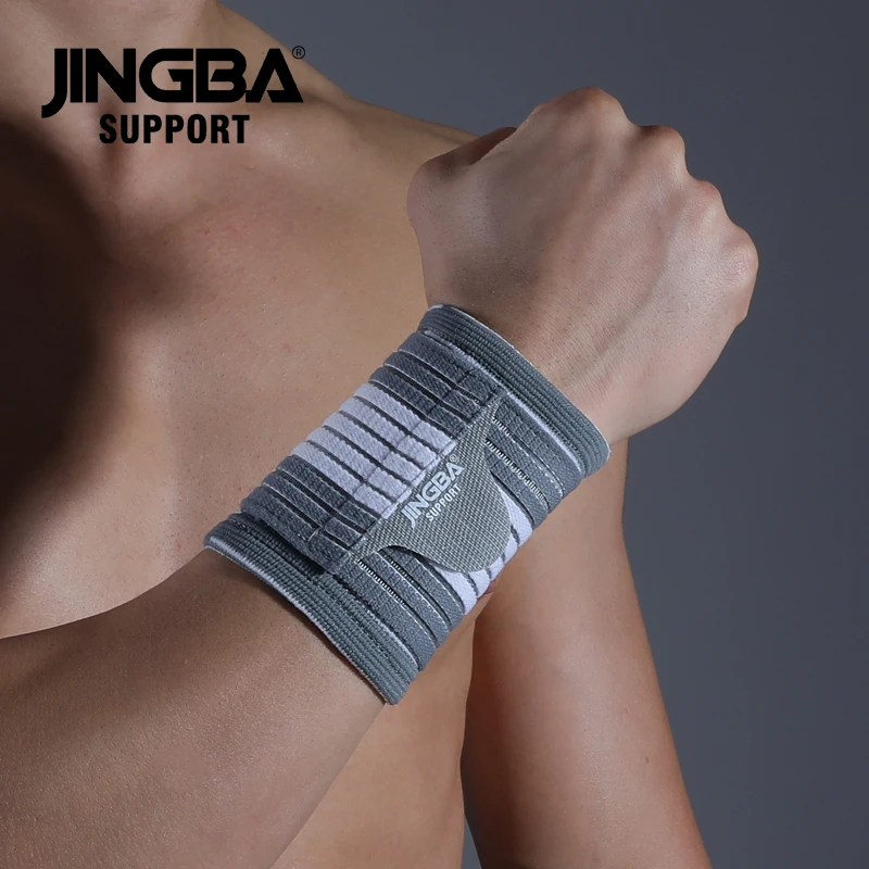 JINGBA Hot Sale Wholesale Gym Compression Sweat-absorbent Weightlifting Anti-slip Wrist Support Lifting wrist Strap