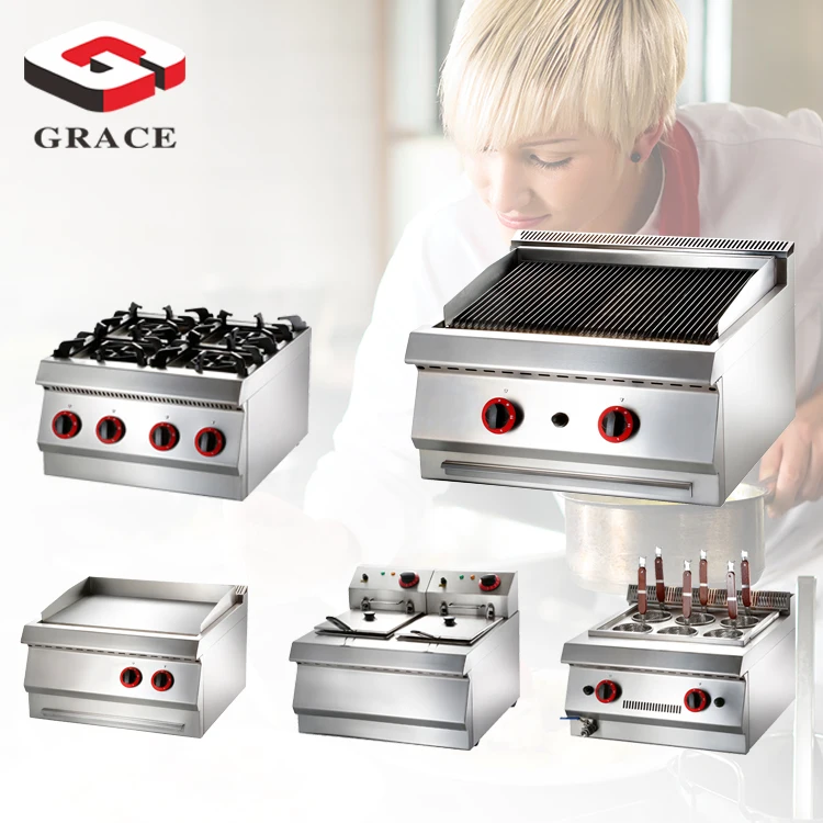 Free Standing Heavy Duty Kitchen Gas Range 4 Burner Gas Cooking Range with Oven