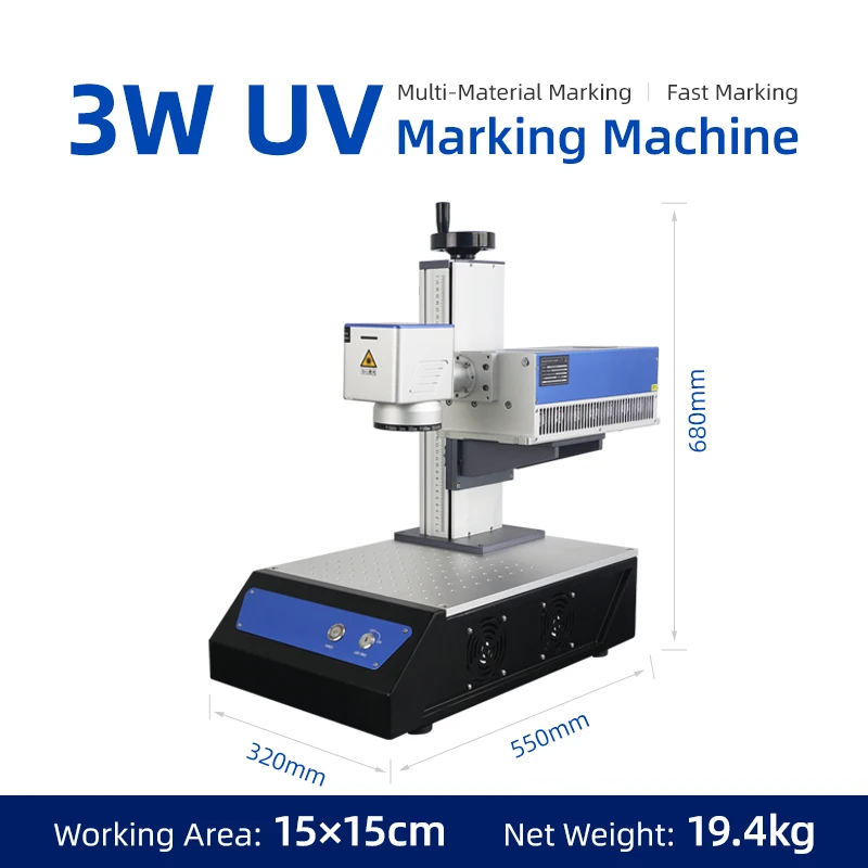 Diaotu uv laser marking machine 3w logo engraving machine uv laser 3d 3w