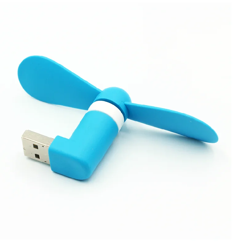 Portable 2 In 1 Mini soft phone Fan for iPhone for Android Micro Cooling USB mini fan Super Mute Silent cooling fan