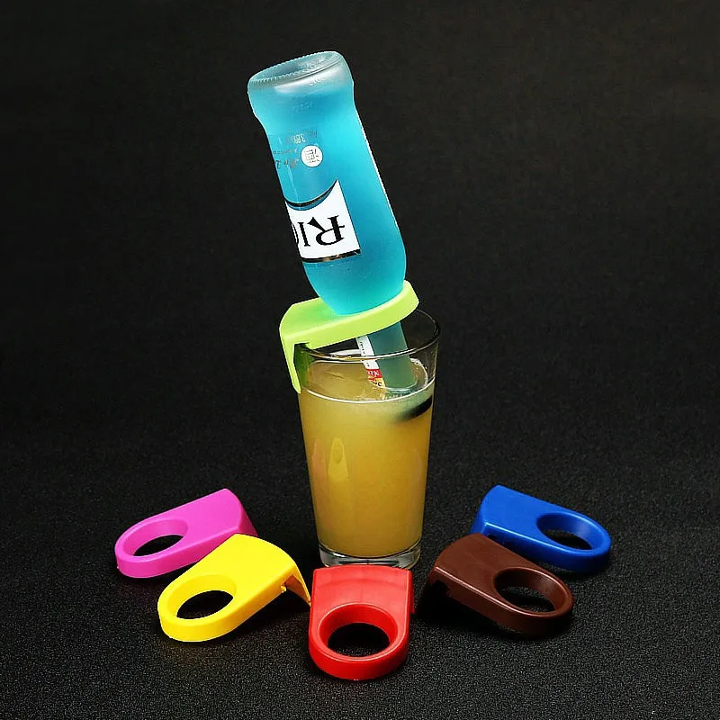custom Stabilizing Beer Bartenders Bracket Plastic KTV Pub Bar Accessories Bottle Holder Clips for Cocktail CoronaRita Margarita