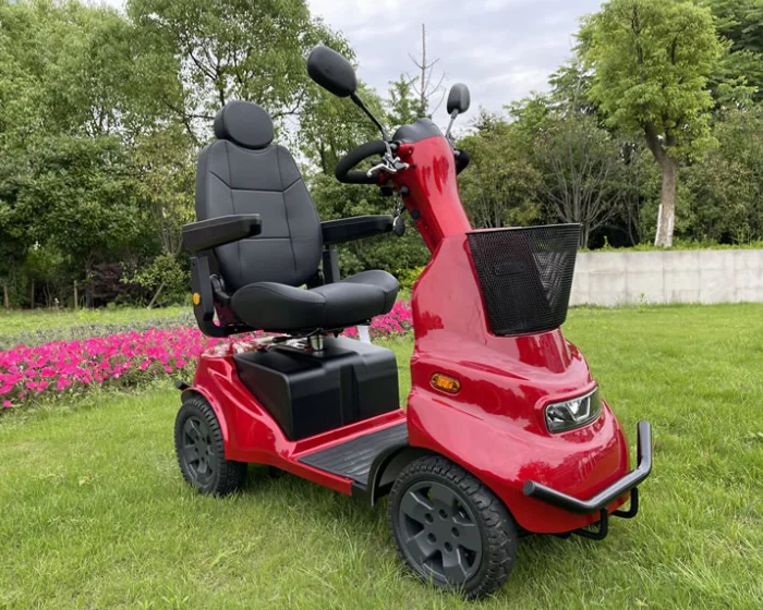 luxurious mobility scooter  4 wheel electric elderly for adults  handicapped  with double seat optional