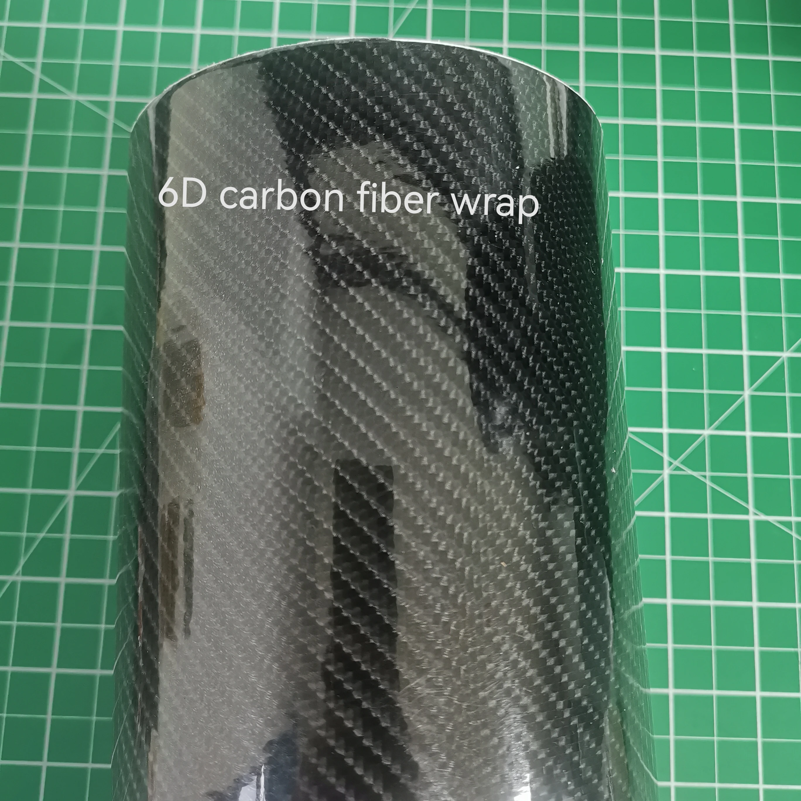 Hot Sell Air Free Channel Glossy 6D 7D Carbon Fiber Black Special Texture Self Adhesive Vinyl Car Wrap Factory Wholesale
