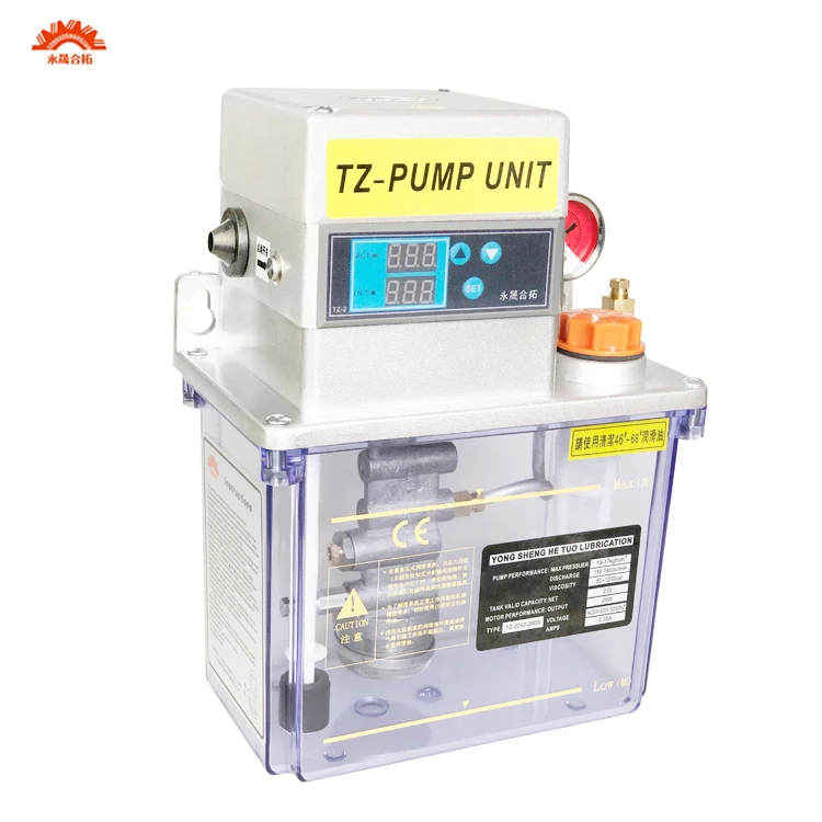 Electric Oil Pump Digital Display With Pressure Alarm Thin Oil Lubricator Gear Oiler For CNC Machine Centralized Lubricating