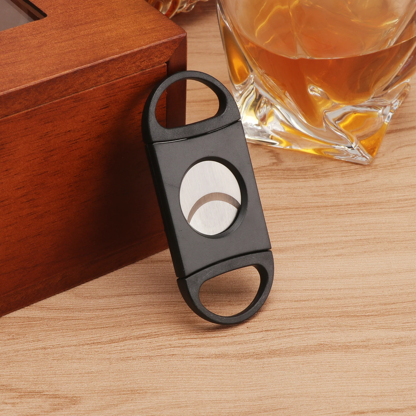 XiFei Maufacture  Pocket Stainless Steel Cigar Scissors Double Blade Cutter