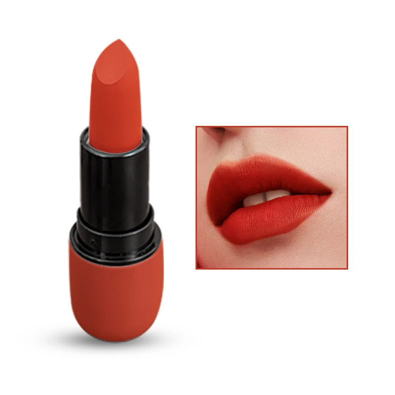 Factory Leppestift High Pigment Long Lasting 21 Color Cream Lipstick Bullet Shaped Lipstick Tube Fruit Flavored Lipstick