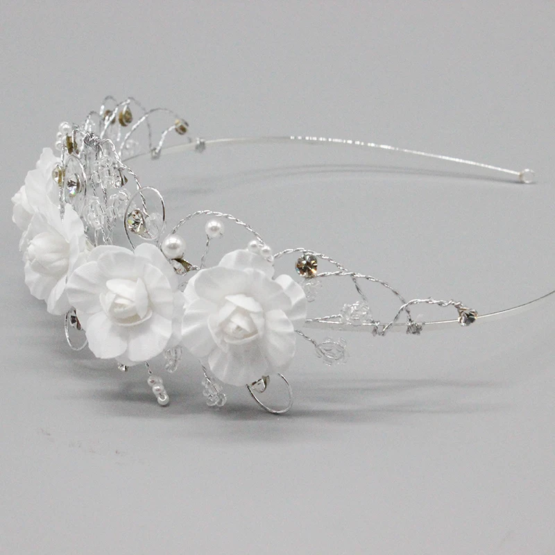 F1253 Wedding  Flower Crowns Women Bridal Floral Head Wreath Bridesmaid Party Tiaras Headpiece Female Flower Headbands