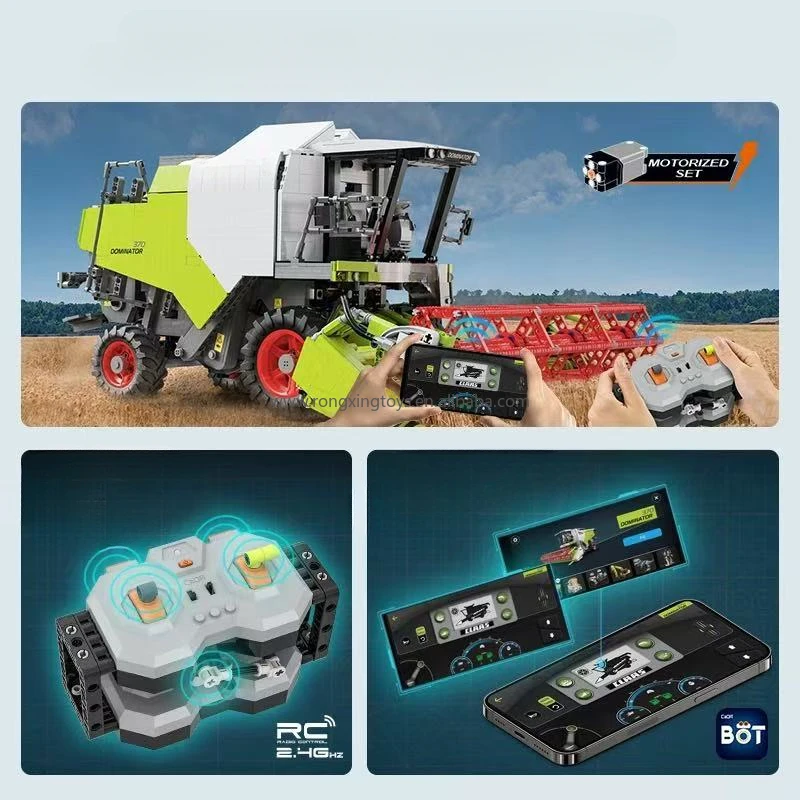 Cada C61508 2024 1:17 новая 370 модель комбайн большой тип игрушки для мальчиков 4567 шт. наборы строительных блоков